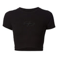 REBORN BLACK CROP TOP